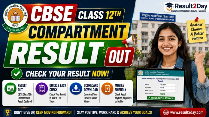 CBSE Class 12th Compartment Result 2026