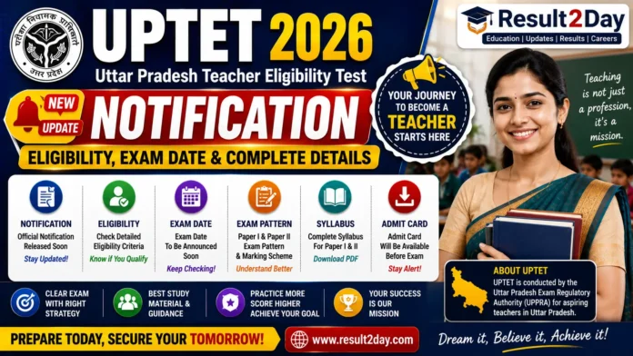 UPTET 2026 Notification, Eligibility & Exam Date
